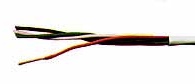Four conductor twisted pair installation speaker  wire.