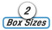 2 recessed audio box sizes