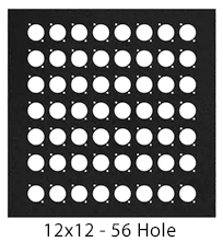 56 hole church audio wall panel