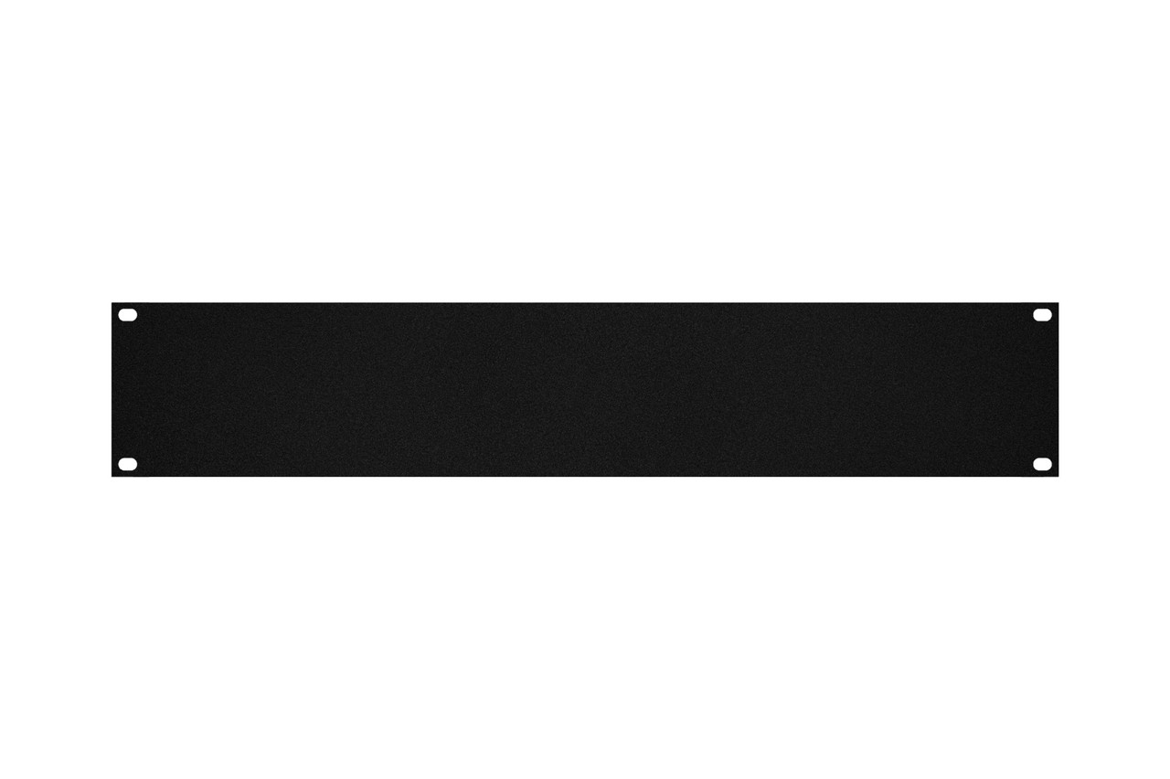 2 space blank 19" rack case panel