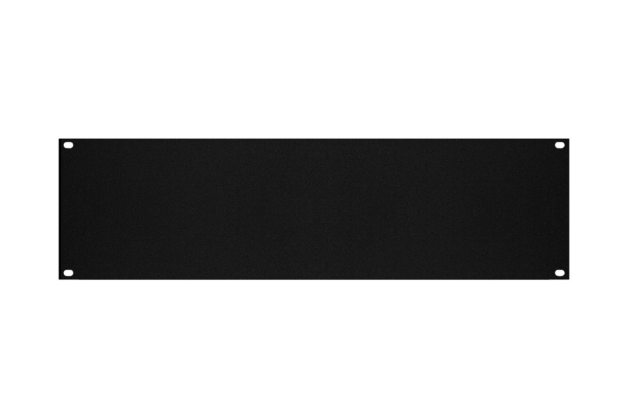 3 unit space blank 19" rack case panel