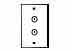 wall plate and 2 BNC jacks