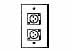 2 XLR wallplate